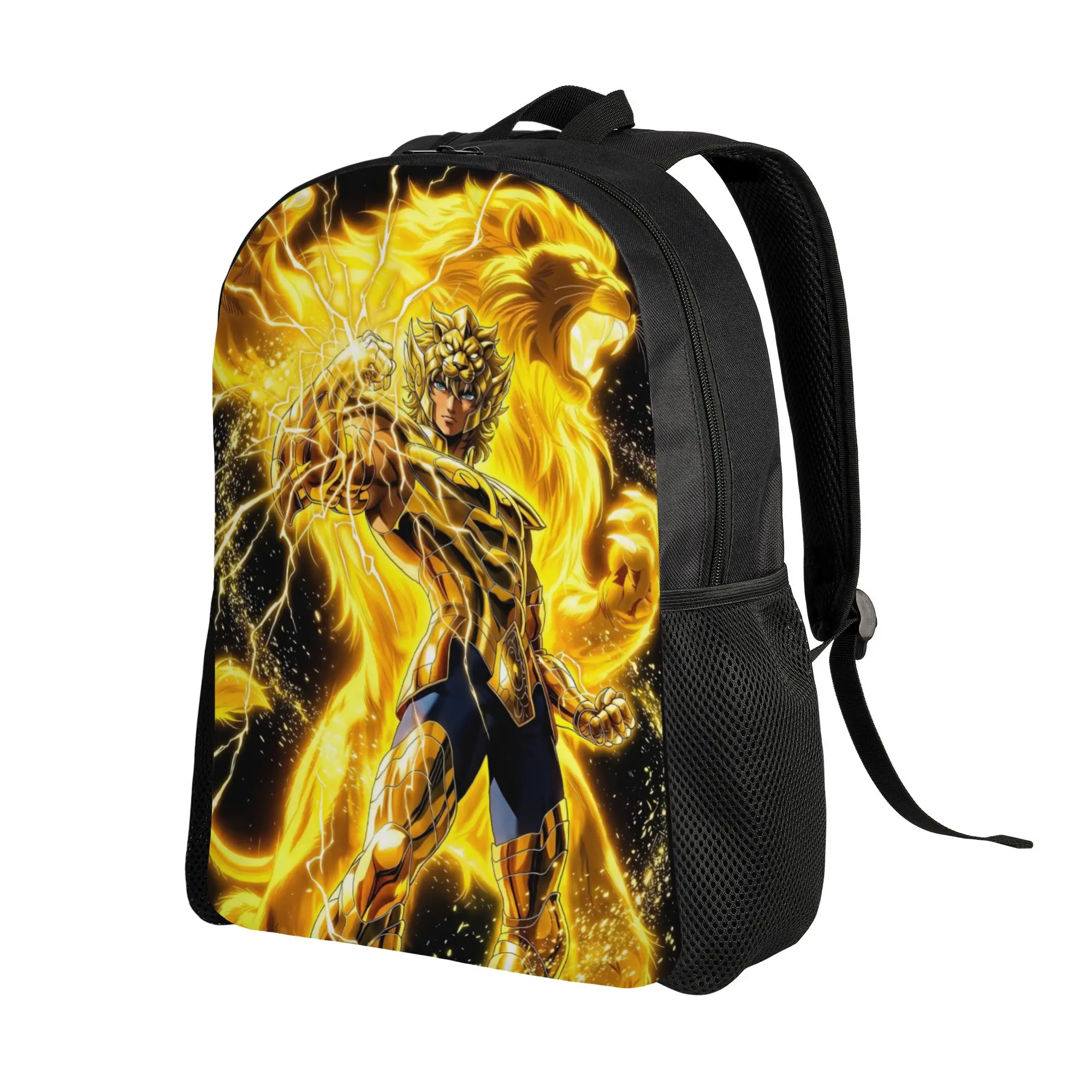 1Piece Backpack Aiolia Leo Saint  New School Year Rucksack High School  Saint Seiya Anime Back To School Gift New Term Starts