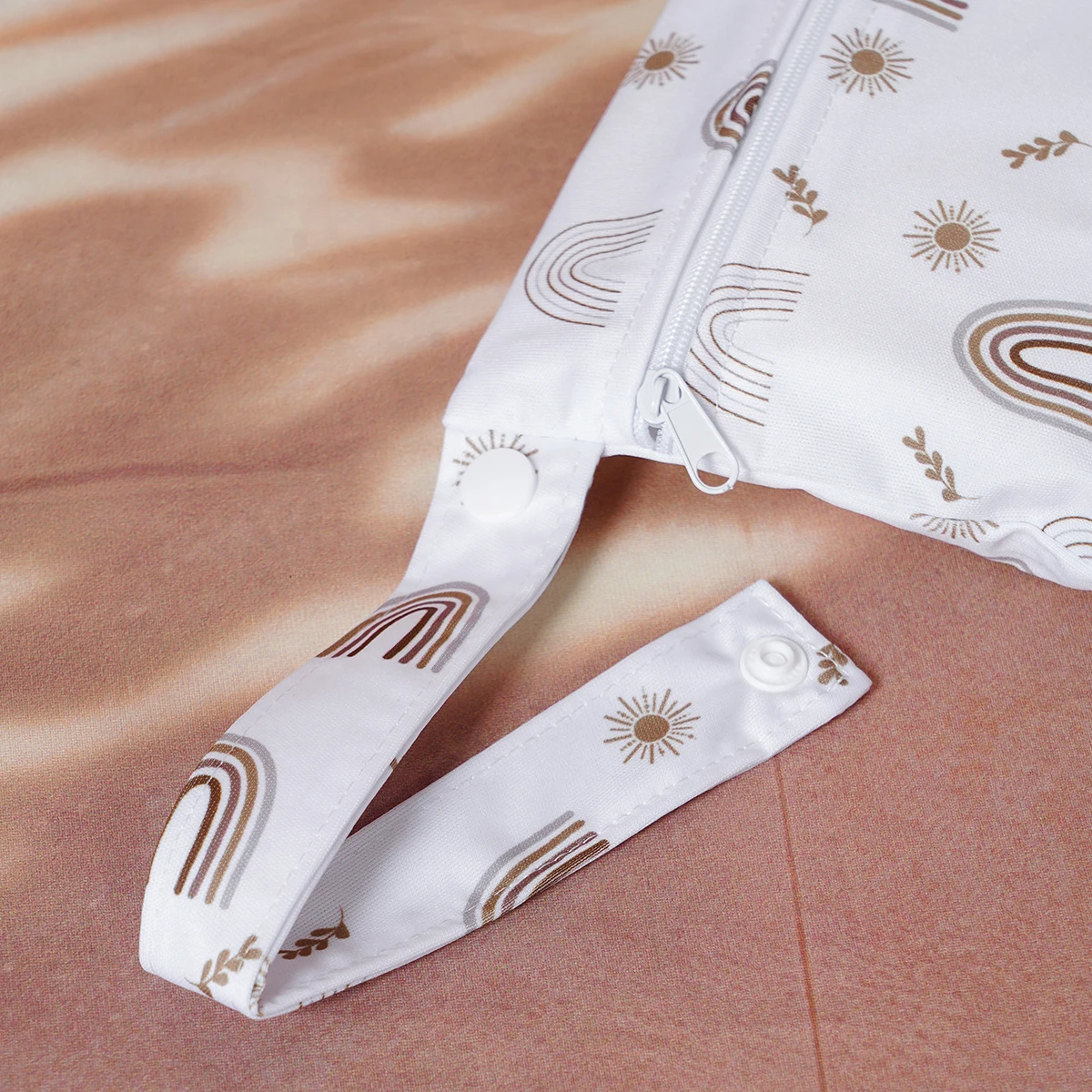 Elinfant Borsa portaoggetti da 2 pezzi per piccoli oggetti, borsa per pannolini impermeabile 18 * 25 cm e 18X14 cm, borsa portatile bagnata/asciutto