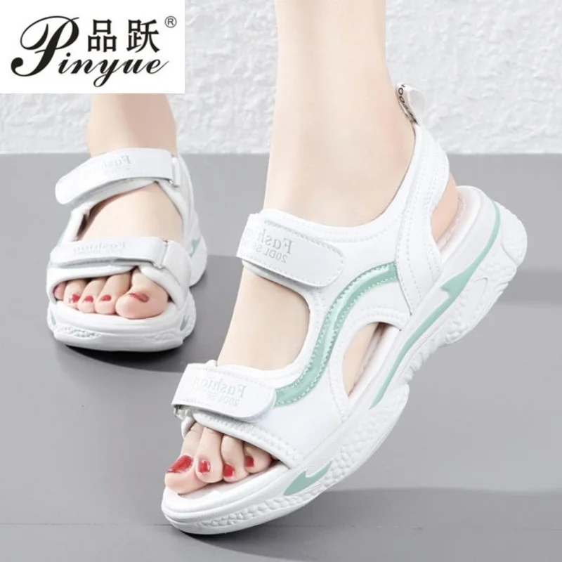 

Woman Shoes Outdoor Platform Leather Sandals for Women Beach Daily Vip Chic and Elegant Wholesale Comfortable Summer Shoes 34-42