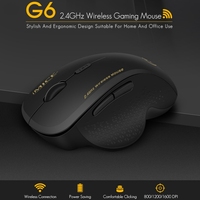 G6 ABS Wireless Mouse Ergonomic Computer IMICE Mouse 2.4Ghz Mouse With Non-slip Roller 1600DPI for Home Office Laptop PC Gamer