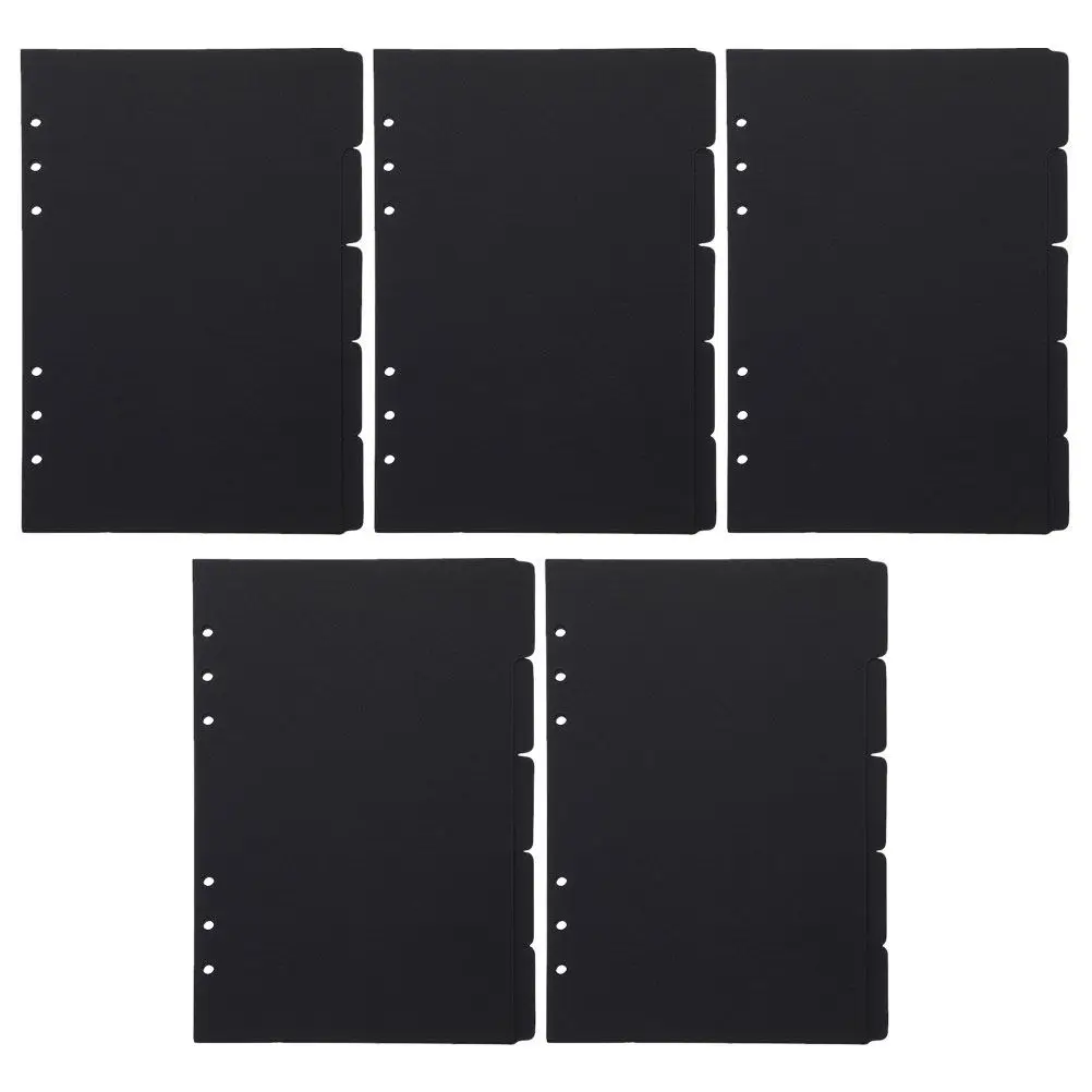 A5 Notebook Paper Binder Index Labels Loose-Leaf Page Markers Loose Leaf Page Markers Detachable Tabs School Supplies