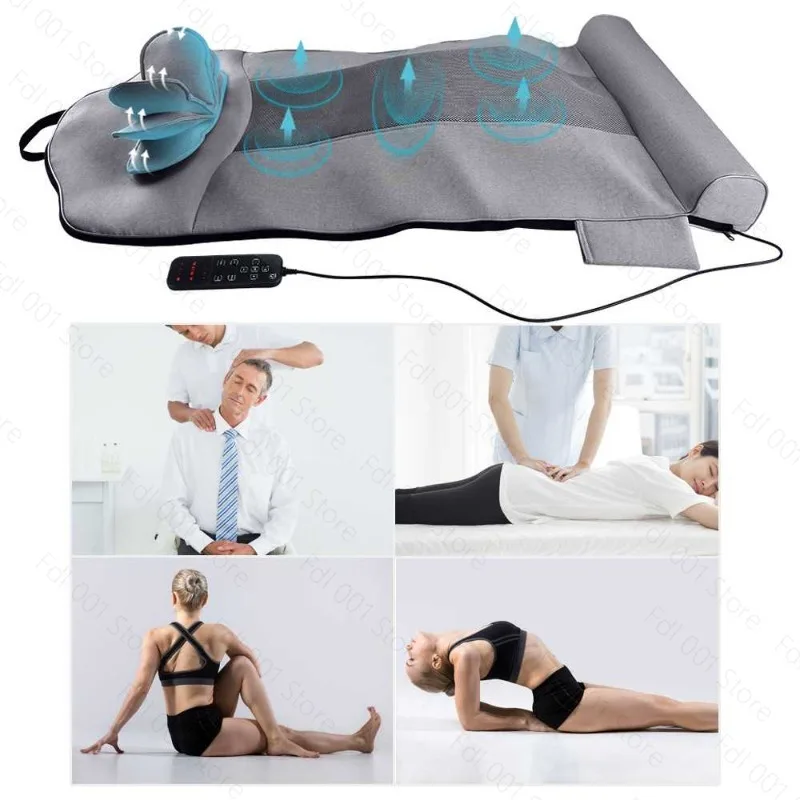 8D intelligent multi-functional heating massage mattress, full body massage artifact, moving combination massage lying pad