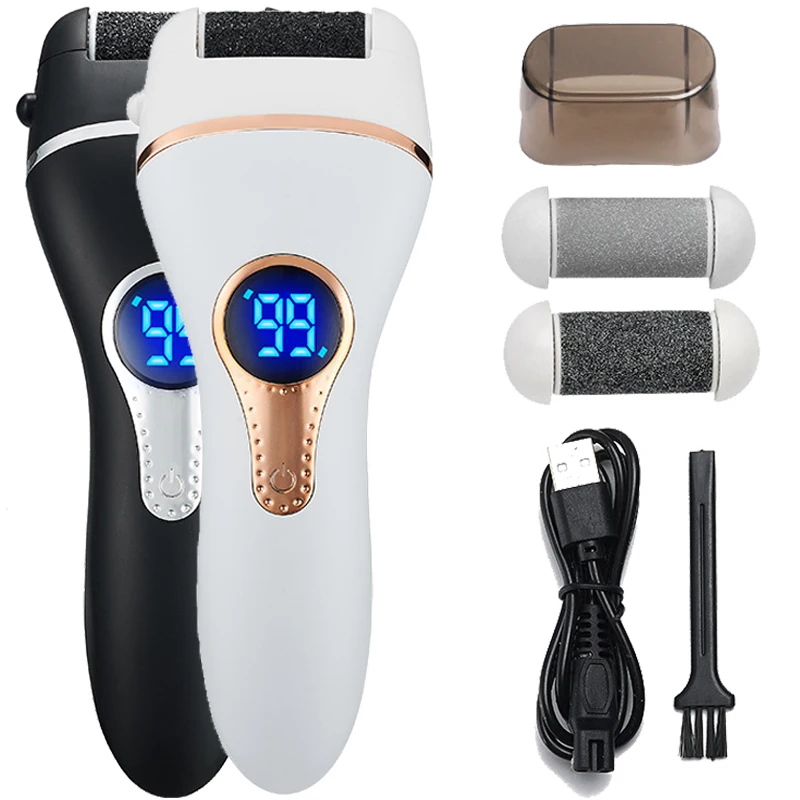 

Электрическая пилка для ног, шлифовальный инструмент для педикюра и пяток с зарядкой от USB, профессиональный уход за омертвевшей и твердой кожей