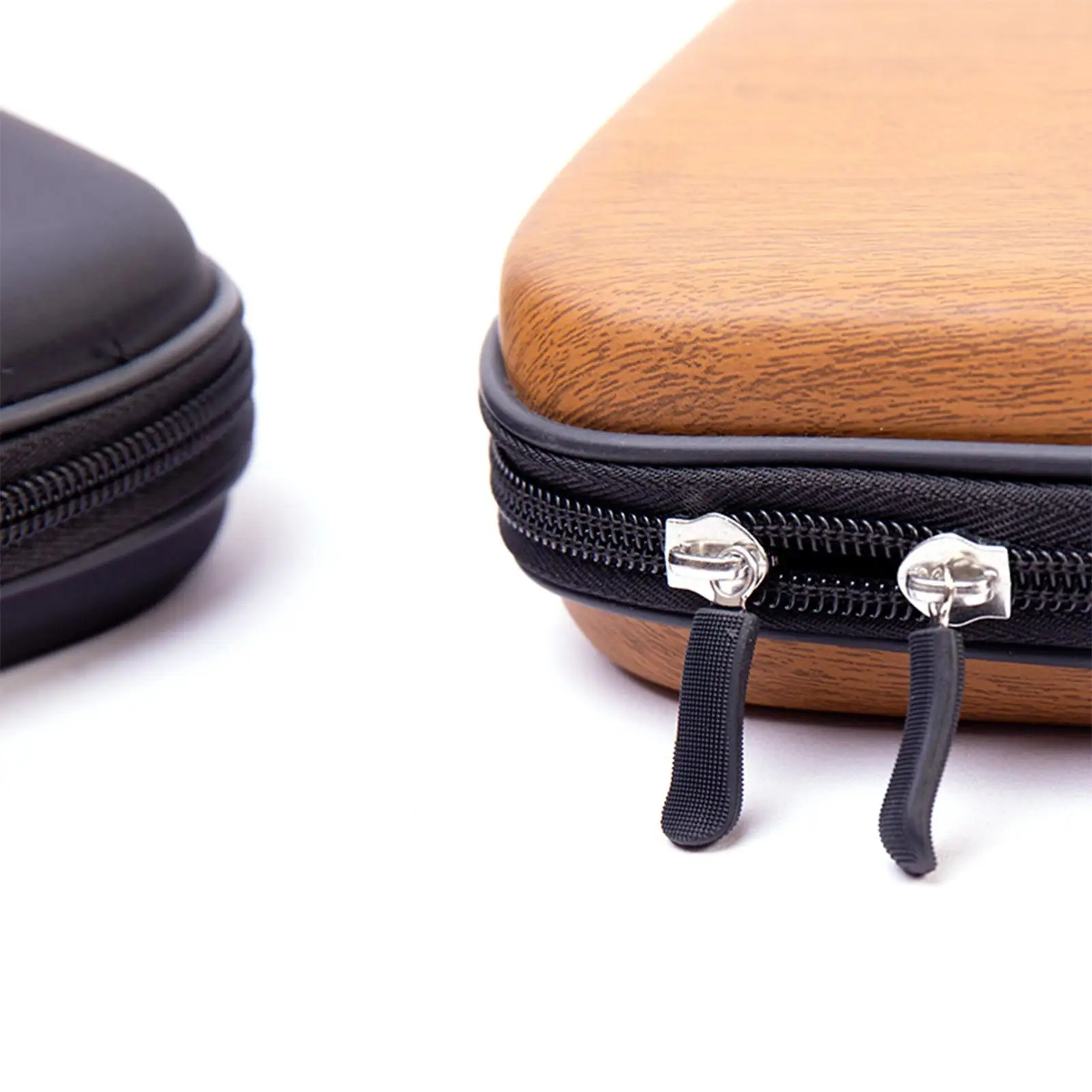 Portable EVA Racket Case Table Tennis Paddle Protector Storage Bag with Smooth Zipper for Ping Pong Balls
