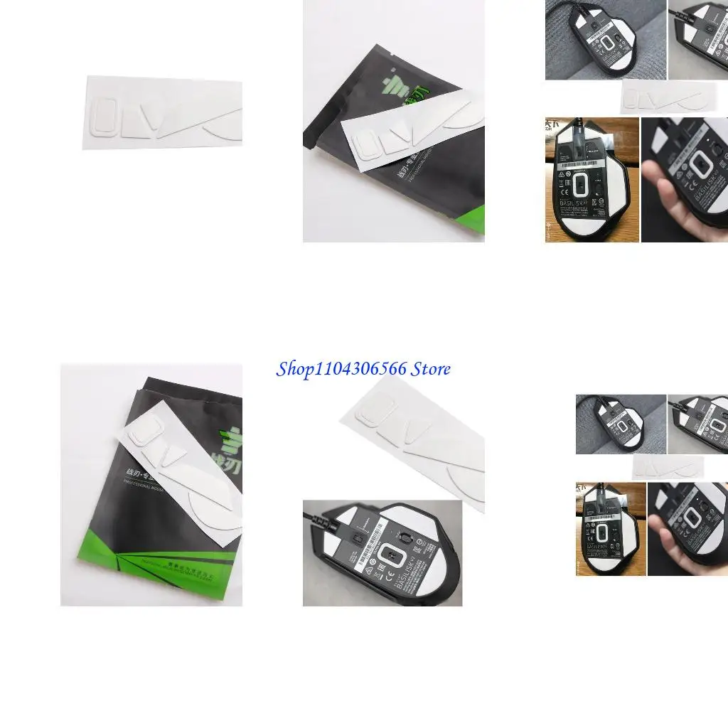 

02DD Mouse Feet Pads Skates for Basilisk V2 Wire Gaming Mouse Increases Tracking PC Gaming Mice Feet Skates & Floats