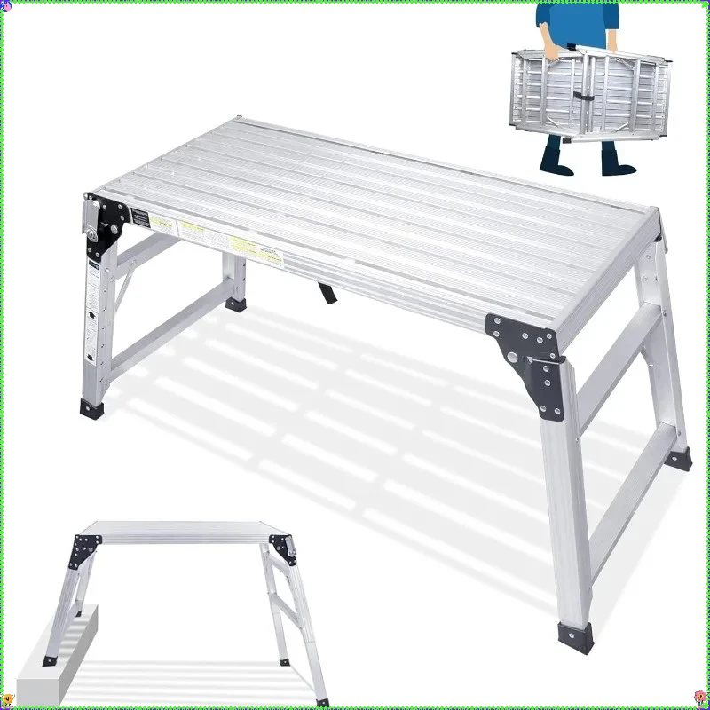 Piattaforma di lavoro regolabile 39,4"×18,5" - Capacità 330 libbre, alluminio