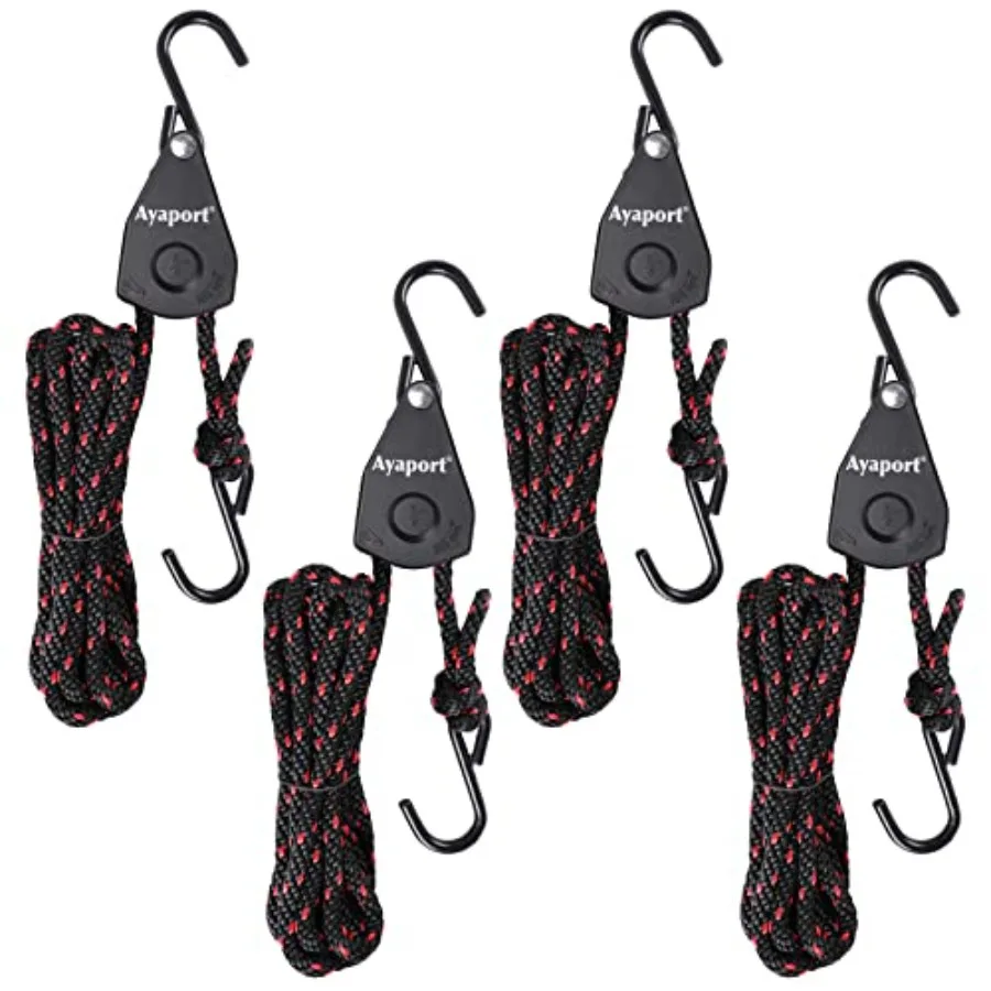 

Kayak Rope Tie Down Ratchet Straps Bow and Stern Ratcheting Tie Downs Rope Hanger Kayak and Canoe Accessories