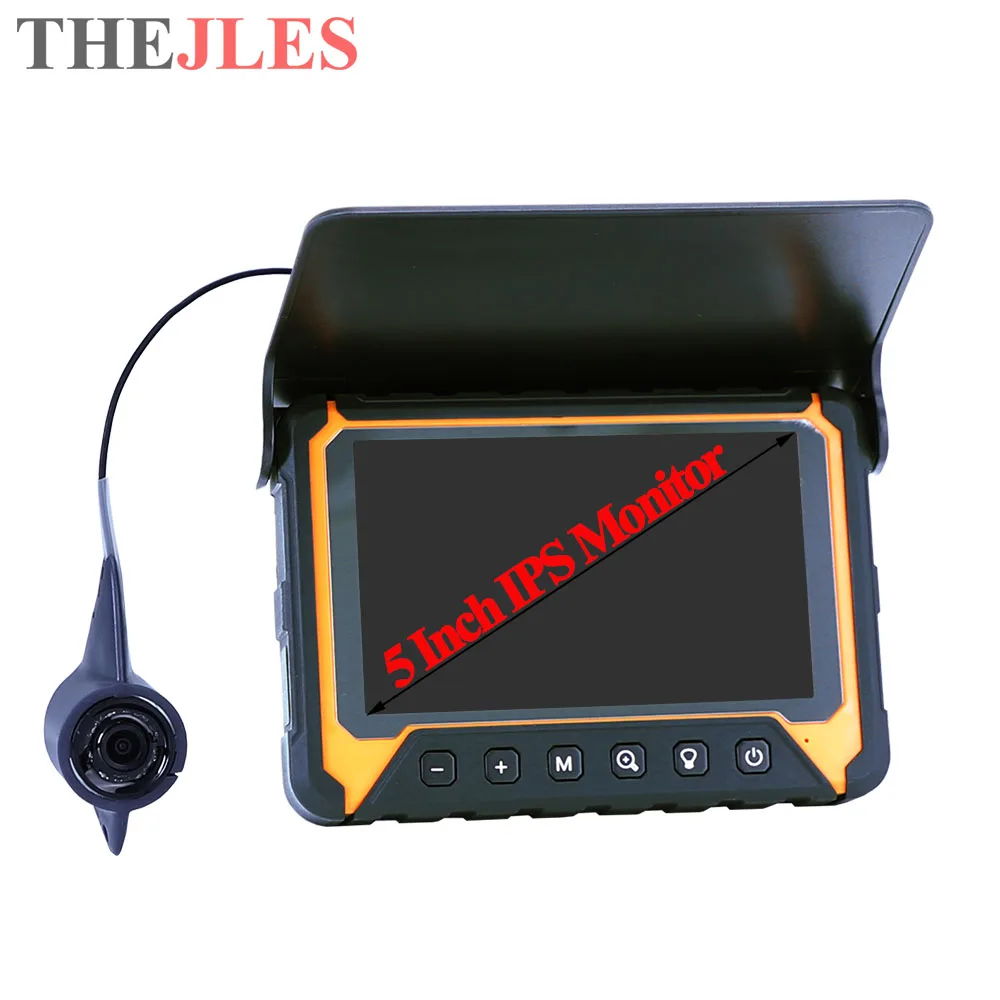 

HD 5 Inch Fish Finder 1000Tvl Fishing Camera With 15M Cable 8 IR Lights With Night Vision Underwater Camera As A Gift To Fishman