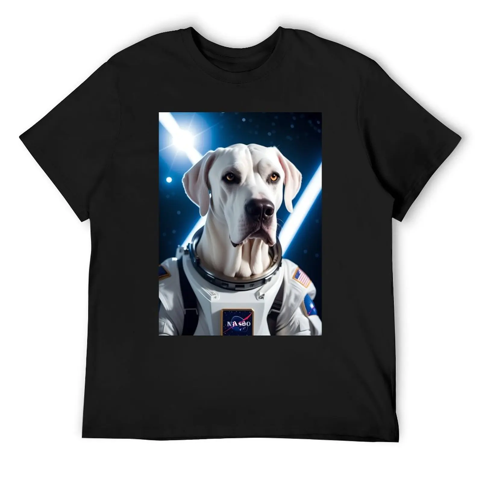 Astronaut White Great Dane, Space Animals Collection! Galaxy BG T-Shirt blacks sublime mens t shirts casual stylish