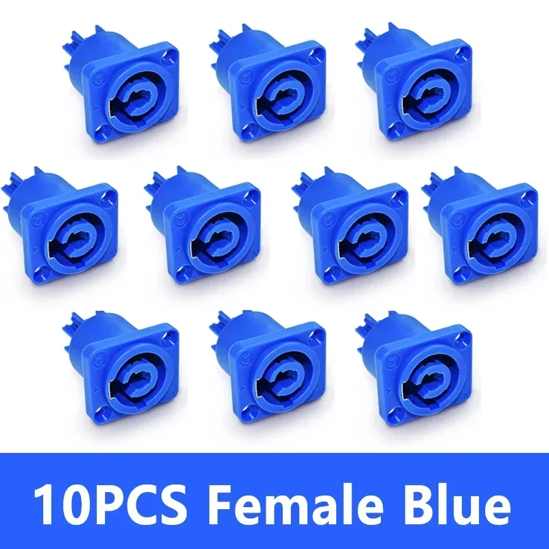 10Pcs Powercon XLR Stecker 20A Power Stecker Steckdose NAC3FCA NAC3MPA NAC3FCB 3Pin Stecker Buchse XLR Adapter Blau Weiß