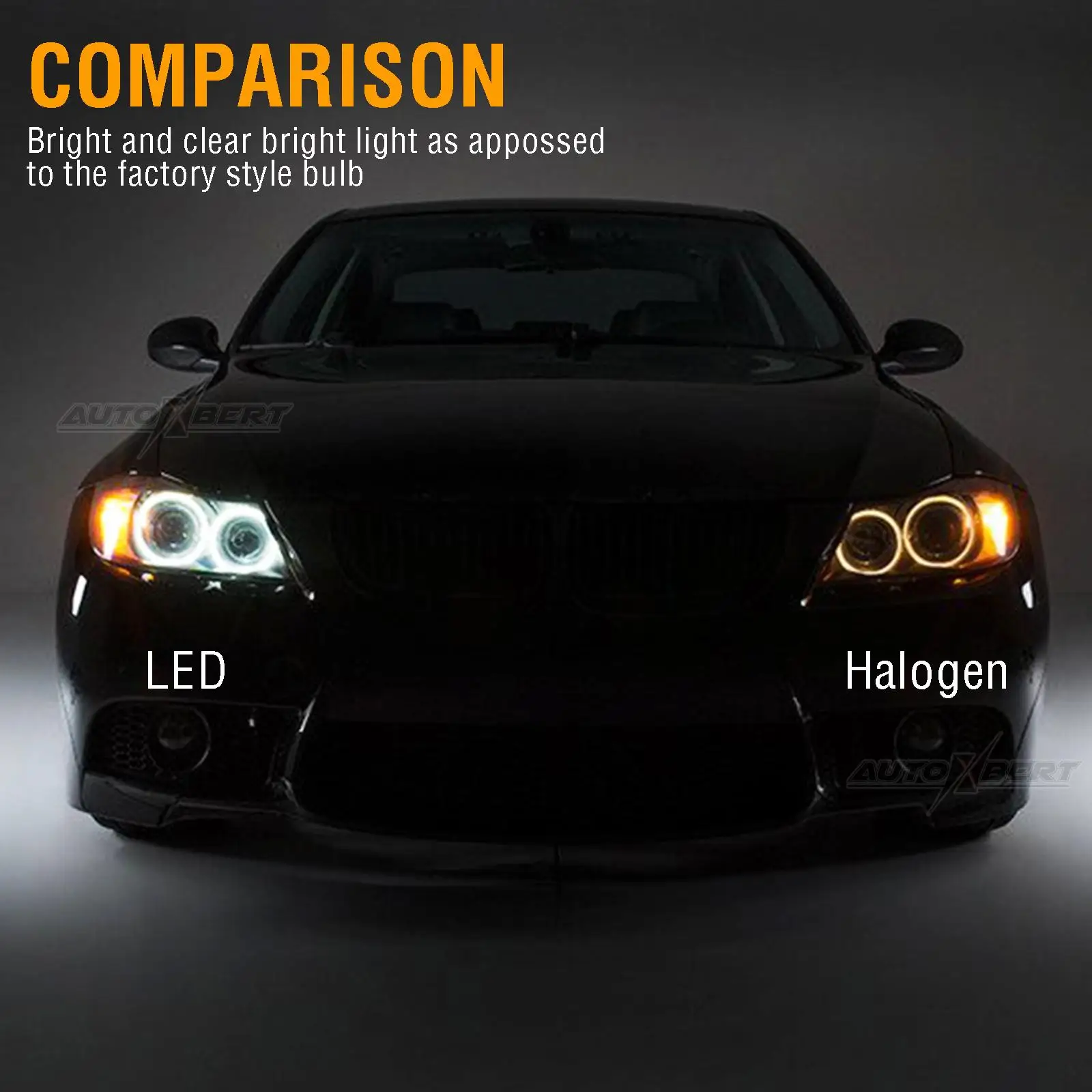 LED Angel Eye Halo Rings Marker Light Headlight Bulb 6W For BMW 3 Series E90 E91 2005-2008 325i 325xi 328i 328xi 330i 335i 335xi