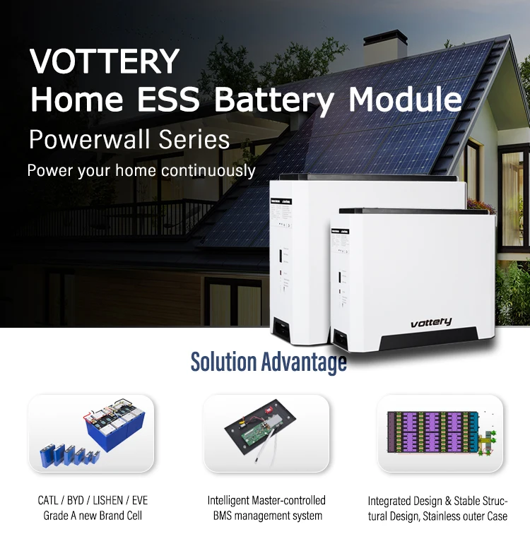 Vottery Solar Power Wall Lithium Lifepo4 for Home Battery 48V 100Ah 200Ah 400Ah 5Kwh 10Kwh 20Kwh Solar Energy Systems