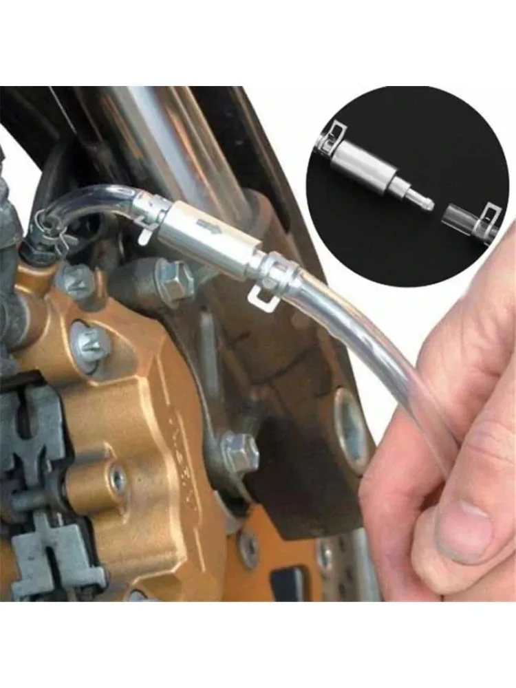 Zestaw do odpowietrzania sprzęgła i hamulców samochodowych, wąż hydrauliczny, zawór zwrotny, narzędzie do odpowietrzania, adapter do wymiany, akcesoria samochodowe — zdjęcie 2