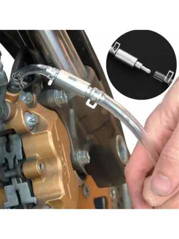 Tubo flessibile di spurgo freno frizione auto Frizione idraulica Tubo valvola unidirezionale Strumento di spurgo Kit adattatore di ricambio Accessori auto