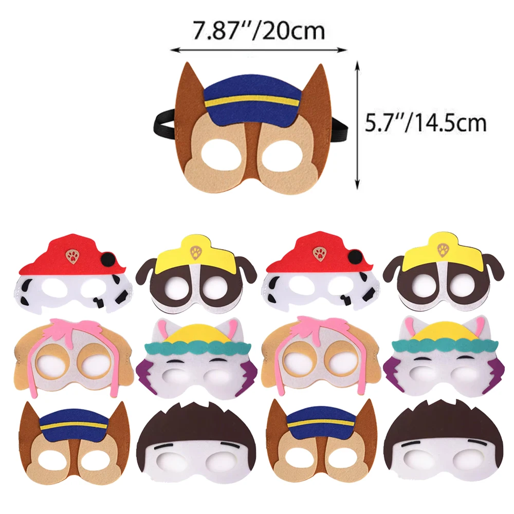 

Paw Patrol Felt Mask Cosplay Christmas Halloween Kids Adult Carnival Party Props Children's Birthday Toy Felt Masks Masquerade