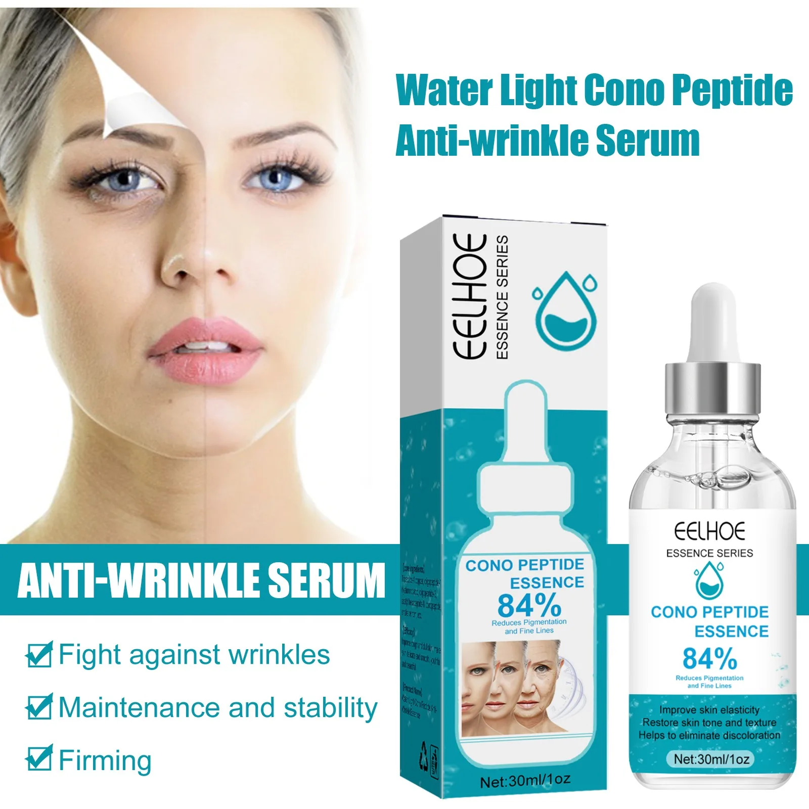 

1-4PCS Hydrating Snail Peptide Face Serum Moisturizing Nourishing Essence for Soothing Repairing and Daily Skincare Massage Use