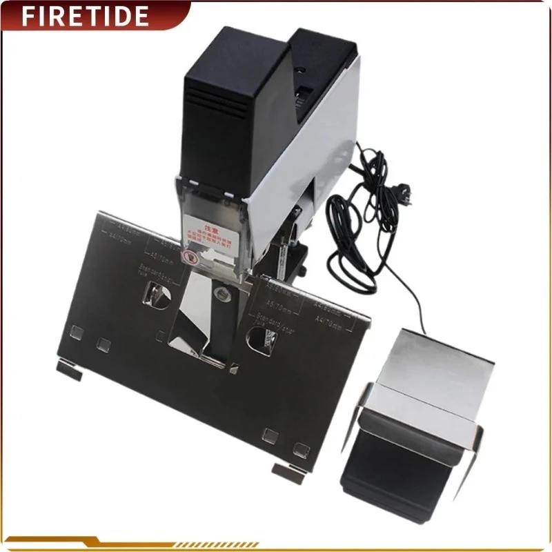 Electric Desktop Flat/Saddle Stapler Machine Staples Binder Sheets Paper Electric Binding Machine 220V