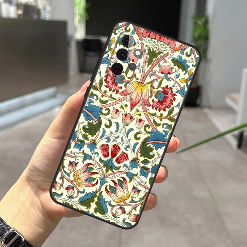 William Morris Case For Samsung Galaxy A54 A34 A14 A12 A22 A32 A52 A51 A71 A11 A31 A52S A13 A33 A53 Cover