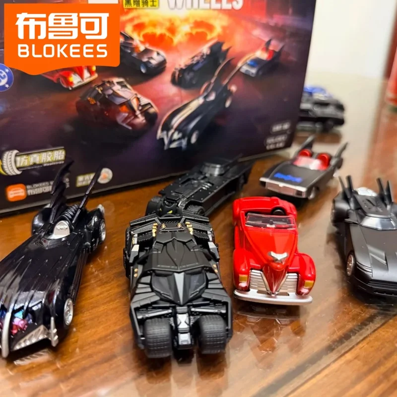 Blokees Gothan Shadows Batmobile The Dark Knight E02 Wheels 1:64 Blind Box Batman Assembled Car Model Collectible Movie Toy Goft - view 6