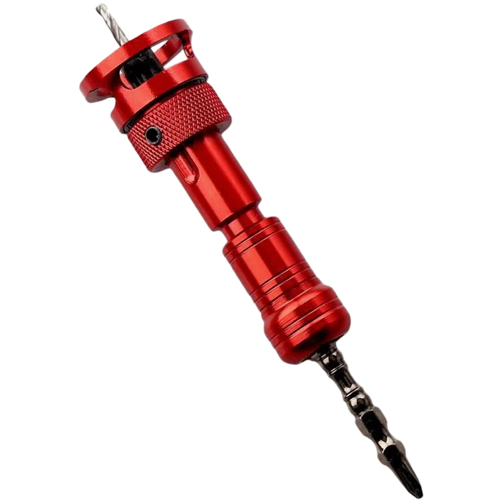 1/2pcs Dual Head Countersink Drill Bit Adjustable Depth Stop Woodworking Screw Driving Tool Replaceable Drill Head