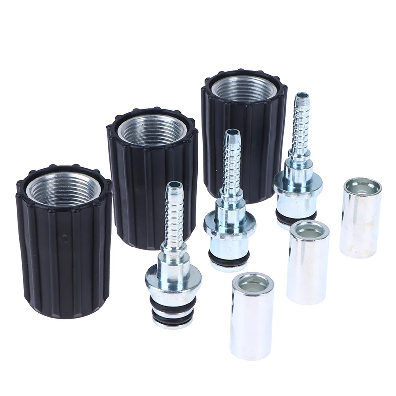 جهاز تنظيف يعمل بالضغط العالي خرطوم إدراج تركيبات D14 D15mm حلقة الجوز M22 آلة غسل سيارات تنظيف المياه خرطوم وصلة أنابيب تويست موصل