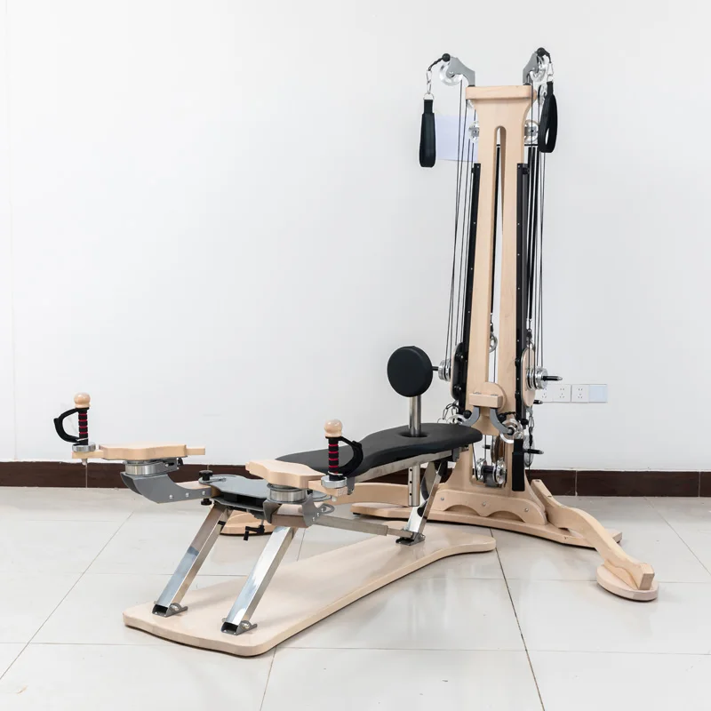 Directly Supplied Manufacturer Generation Maple Wood Pilates Yoga Equipment Stable Wheel Pilates Reformer