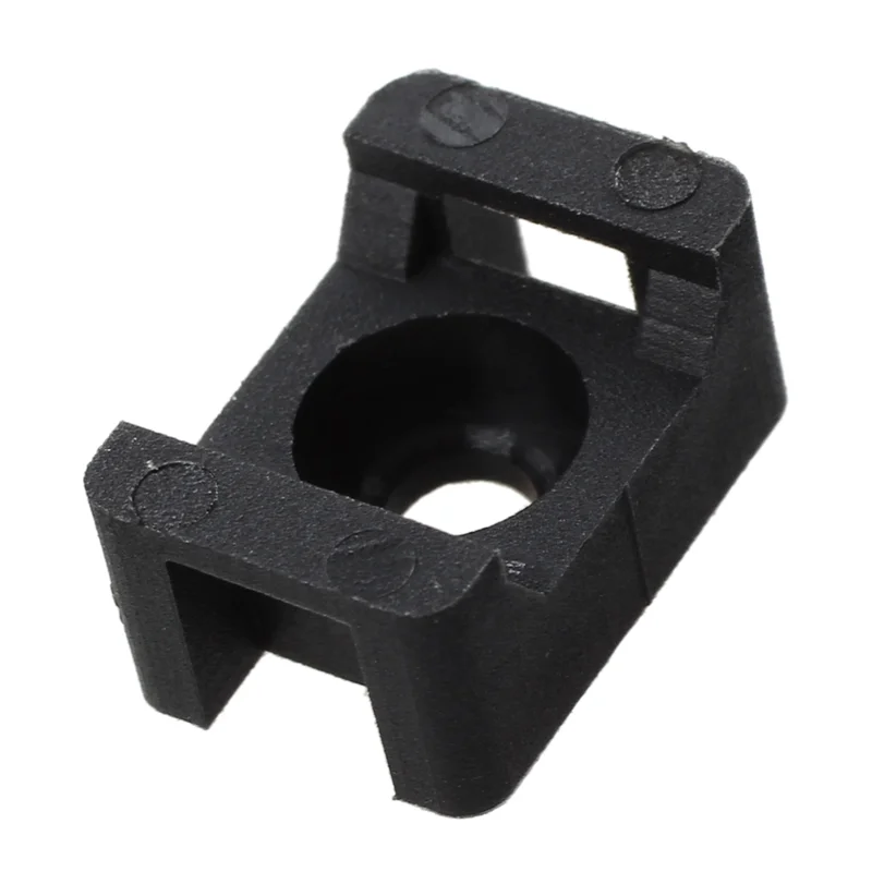 

Black 4.5Mm Width Cable Tie Base Saddle Type Mount Wire Holder 300Pcs