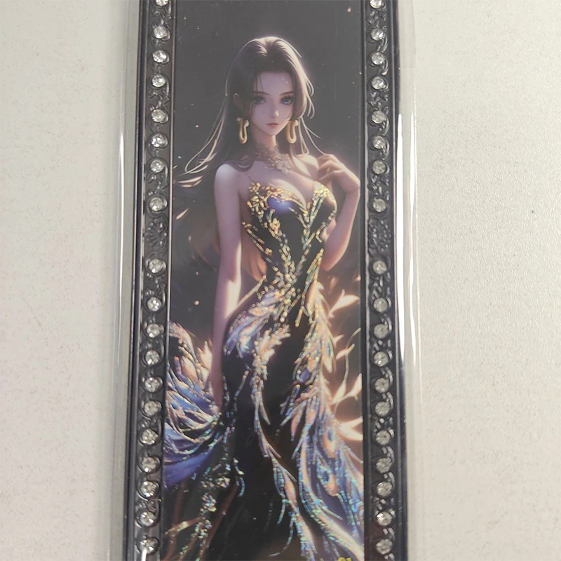 Hongka Anime One Piece Metal Drill Ticket Stub Cards Boa Hancock Collection Cards Christmas Birthday Gifts Children's Toys