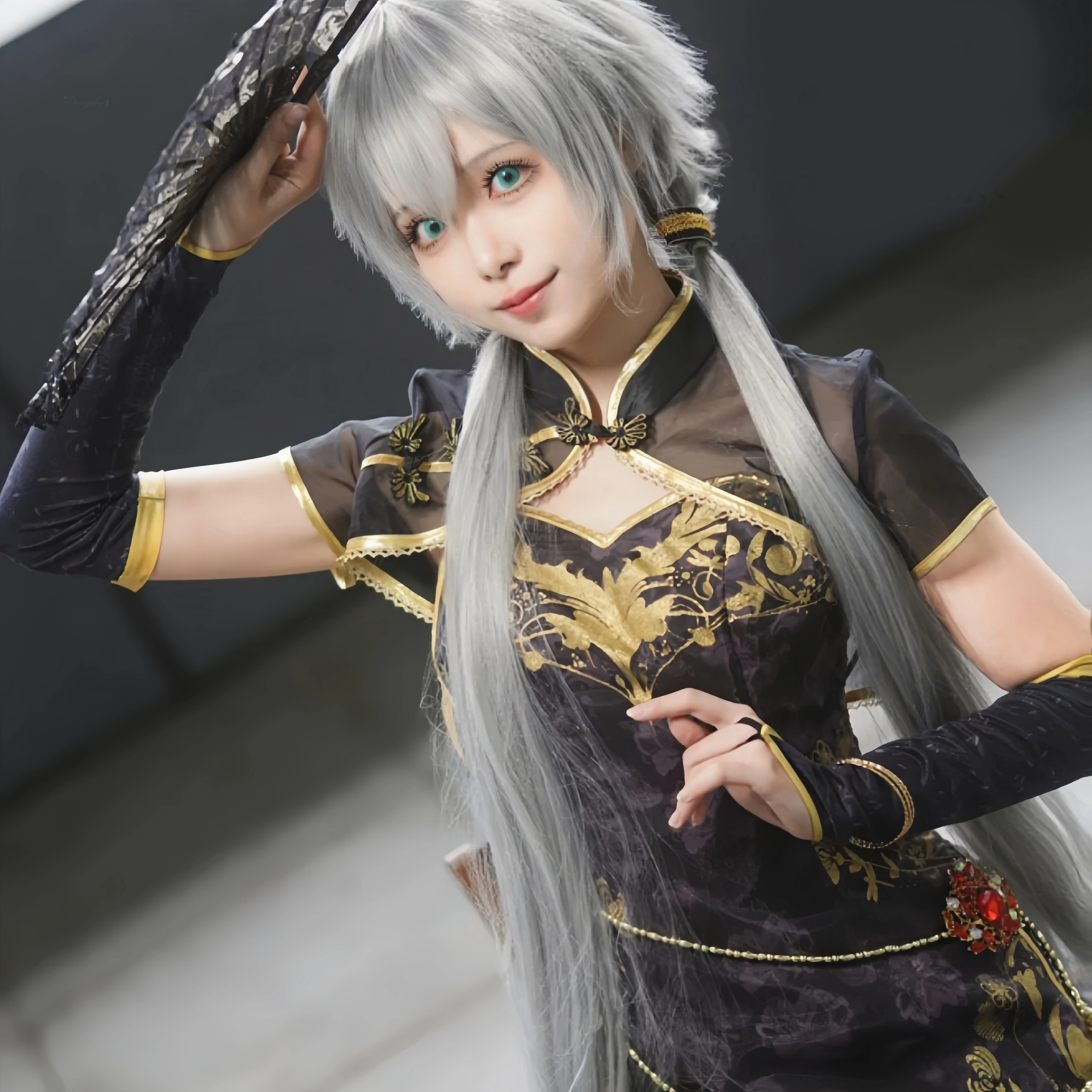 

Виртуальный идол Луо Тяньи Канарейка Чонсам Косплей disfraz Парик Китайский стиль disfrazs Женское сексуальное платье Хэллоуин Карнавальный костюм