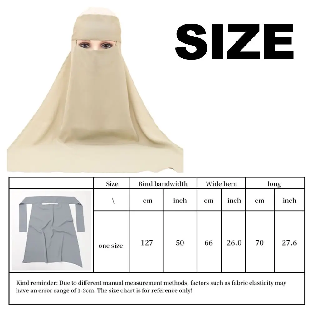 Tie Back Muslim Women's Scarves Lightweight Stretchable Nida Head Wrap Cap Empty Top Breathable Islamic Headscarf