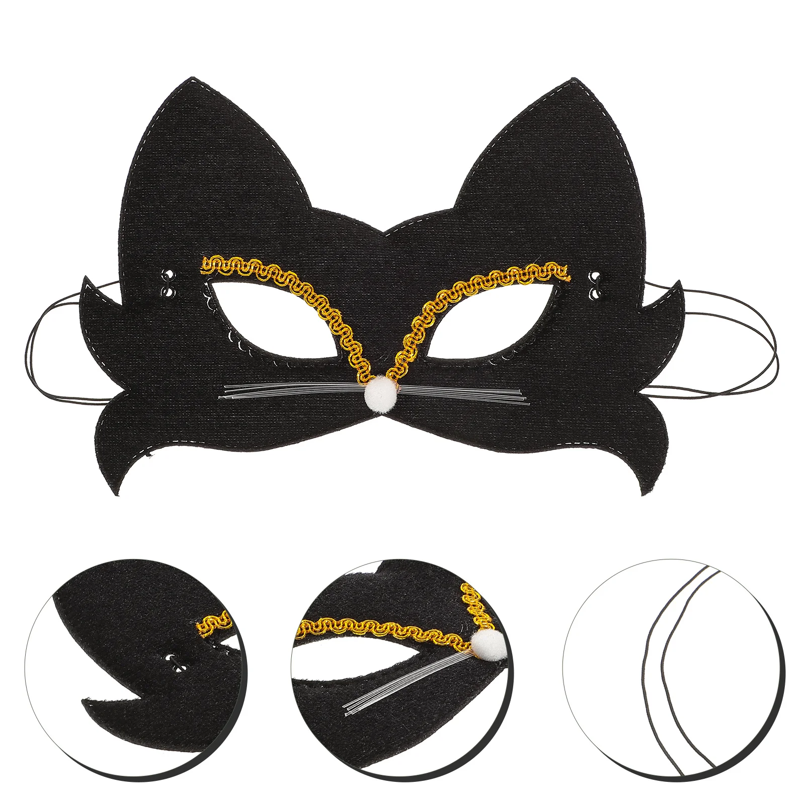4 stuks kat masker dier oog cover maskerade partij kostuum halloween cosplay voor kinderen volwassenen stijlvolle accessoire kat masker