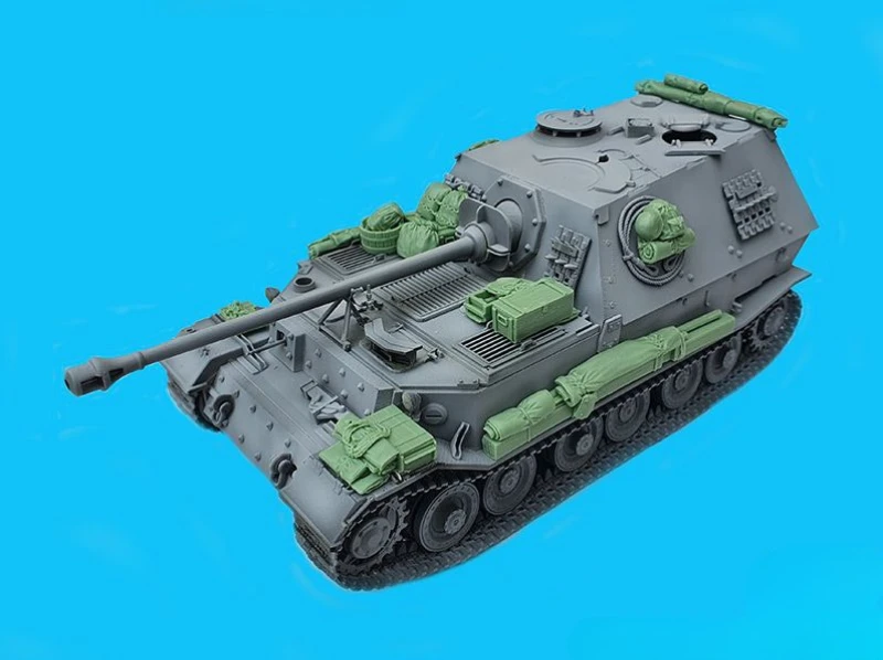 

1/35 Scale Die-Cast Resin Model Assembled Kit German Tank Elefant Accessories Set (No Tank) Unassembled and Unpainted