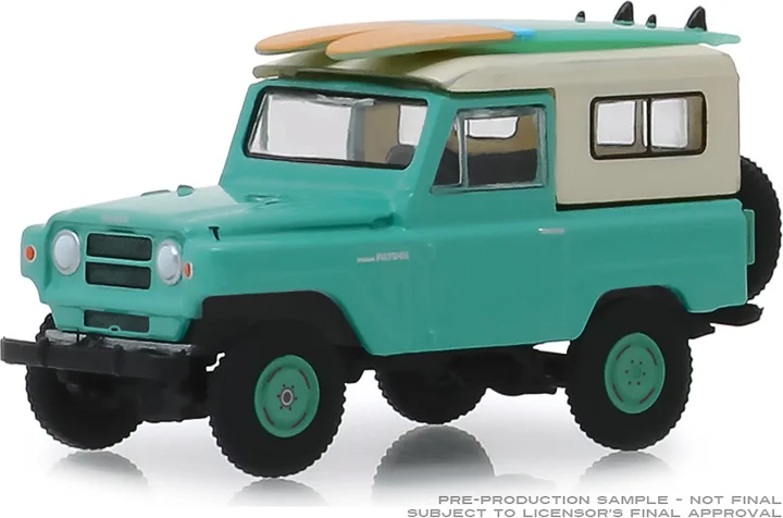 1: 64 1969 Nissan Patrol w Surf Hobby Shop 7 Nissan Jeep  Diecast Metal Alloy Model Car Toys For  Gift Collection