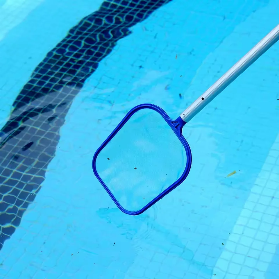 Swimming Pool Leaf Rake Mesh Skimmer Net Pole Swimming Pool Spa Cleaning Skimmer Cleaning Tool