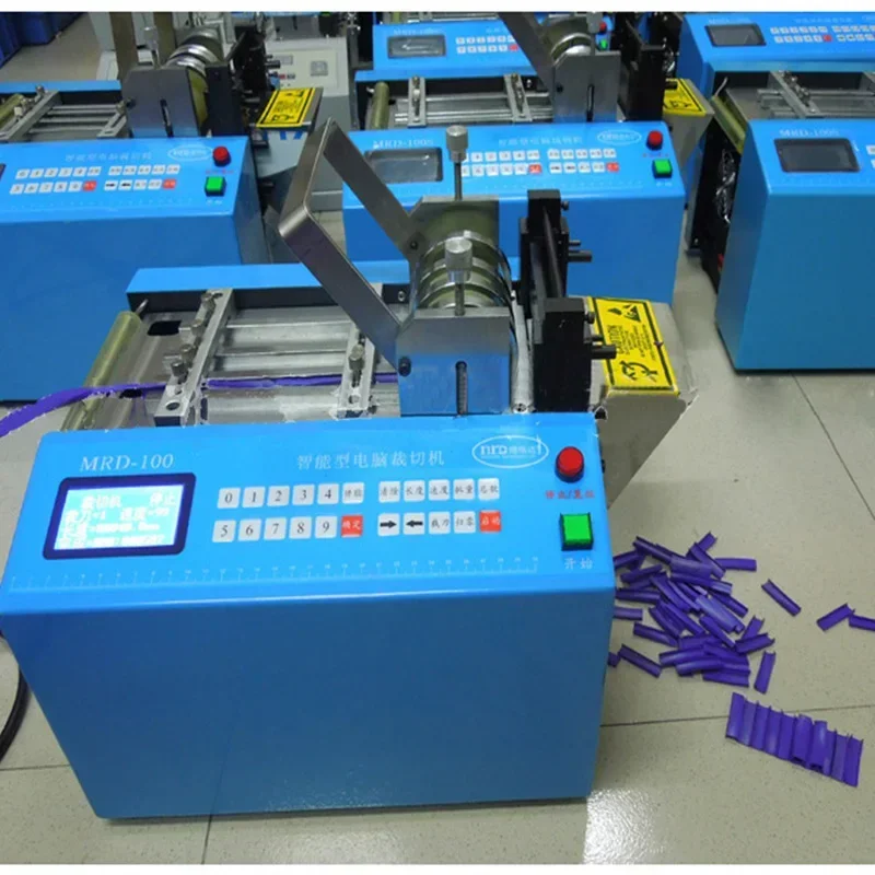 Micro-computer Shrink Tube Cutting Machine 110V/220V Heat Hose Cable Cutter Automatic wire cable tube cutting Machine MRD-100