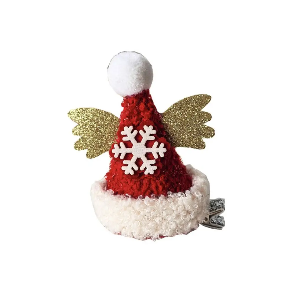 

Merry Christmas Decor Christmas Hat Hairpin Bowknot Sequin Children Deer antler Hair Clip Snowflake Plush Christmas Hat Headband