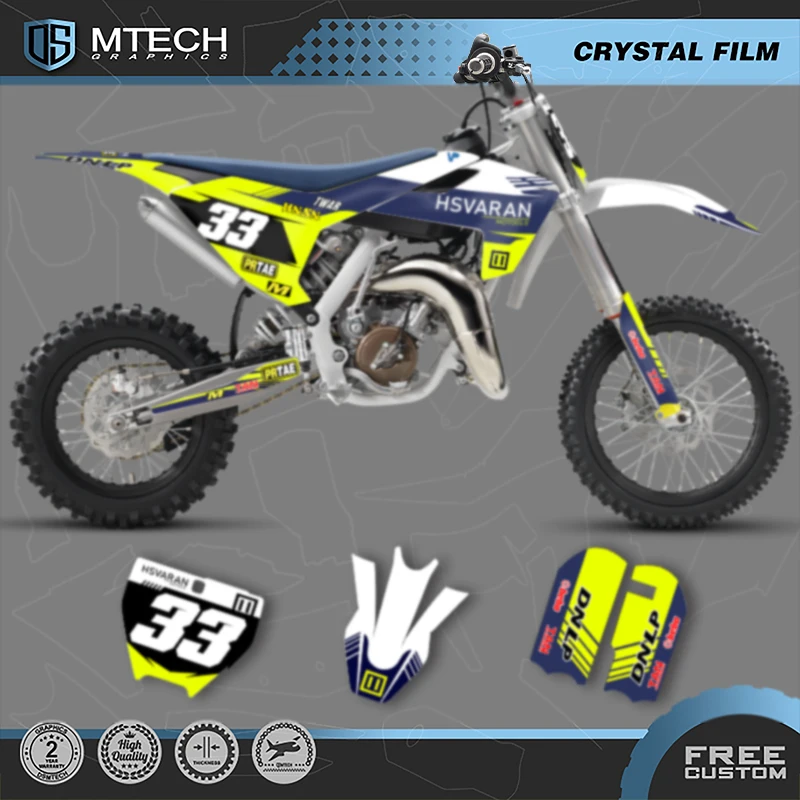 

DSMTECH MOTOR графические наклейки наборы наклеек для Husqvarna TC65 TC65 2016 2017 2018 2019 2020 2021 2022 2023 006