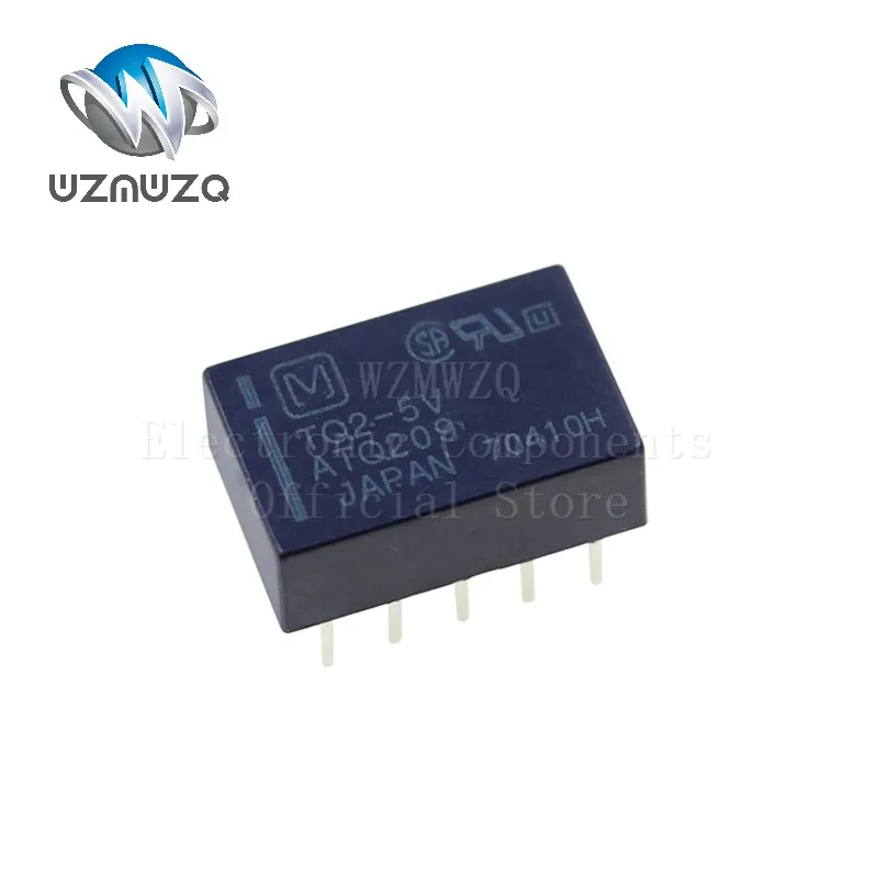 5PCS ATQ201 TQ2-3V TQ2-5V ATQ209 TQ2-12V ATQ203 TQ2-24V ATQ204 TQ2-48V ATQ205 DIP-10Pin Signal Relay TQ2 1A Two Open And Closed