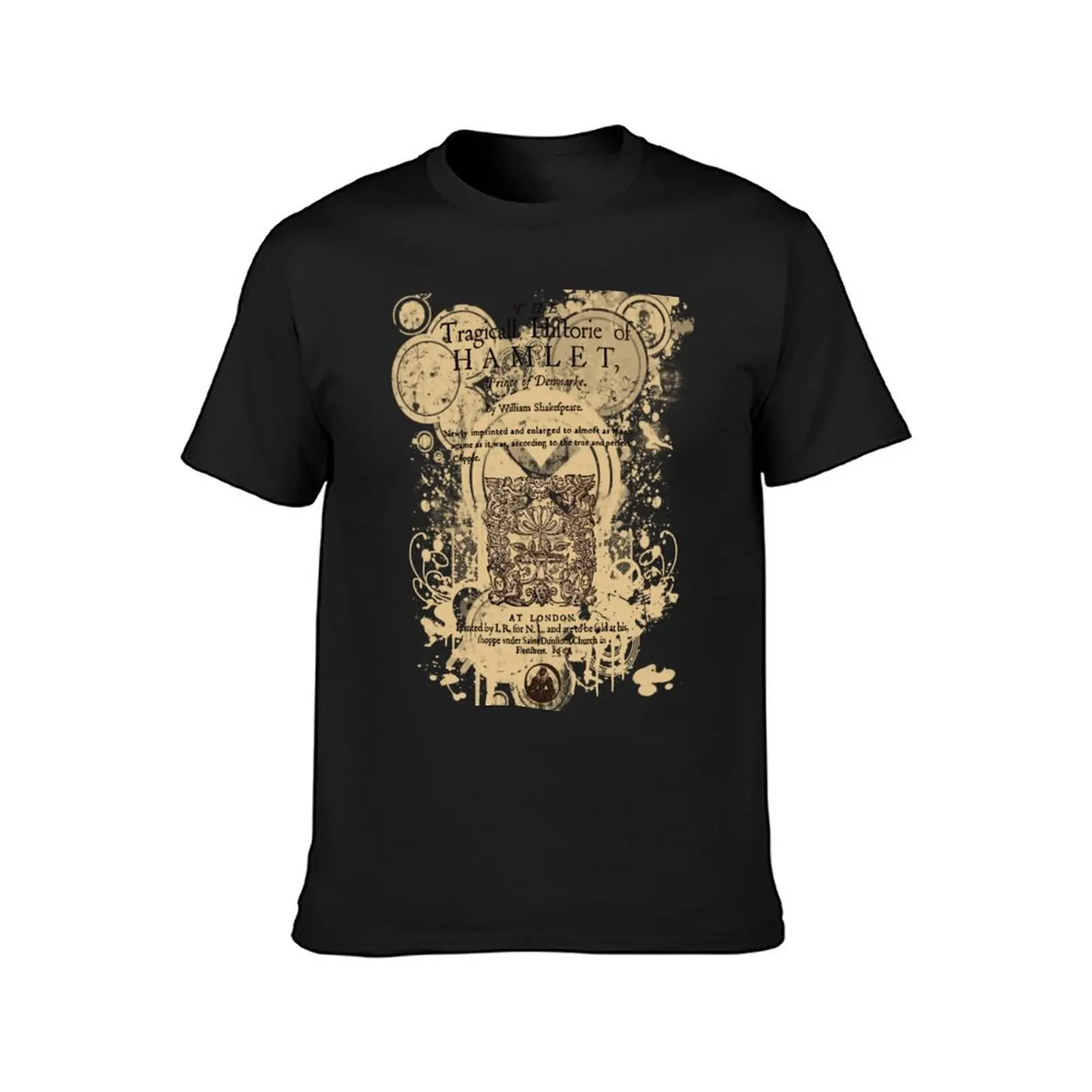 Shakespeare's Hamlet Front Piece T-Shirt sweat hippie clothes rapper graphic tees black t shirts for men