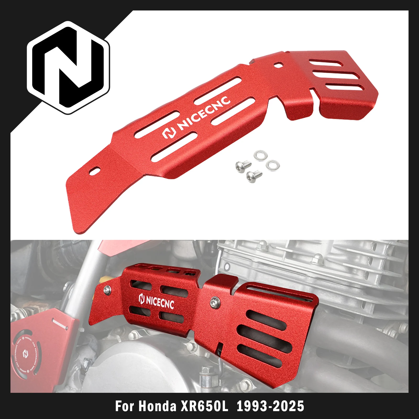 

NICECNC For Honda XR650L XR 650L XR 650 L 1993-2025 2024 2023 2022 2021 2020 Motorcycle Exhaust Pipe Heat Shield Cover Guard