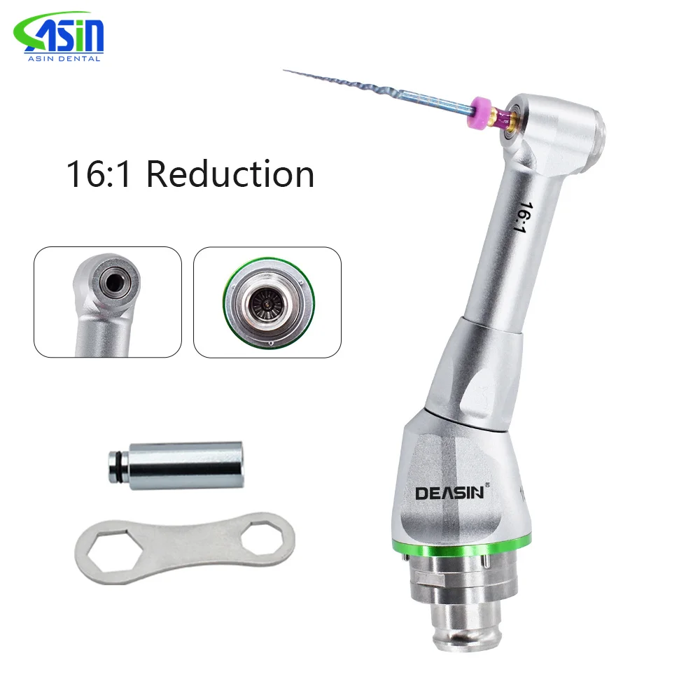 

Dental Endodontic Treatment Tool 16: 1 Endo Head Dental Handpiece Accessory Push Button Motorized Contra-Angle For Engine File