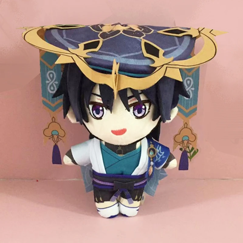 

Genshin Impact Wanderer Kunikuzushi Balladeer Scaramouche Plush Doll Cosplay Toy Anime Game Pillow Cartoon Props Fans Cute Gift