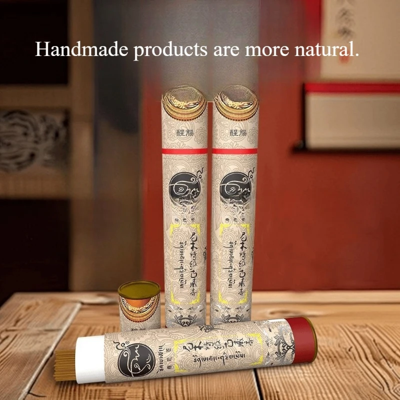 70g Tibetan Style Authentic Natural Handmade Incense Sticks Temple Worship Meditation Hotel Lobbies Promotes Sleep Joss Stick
