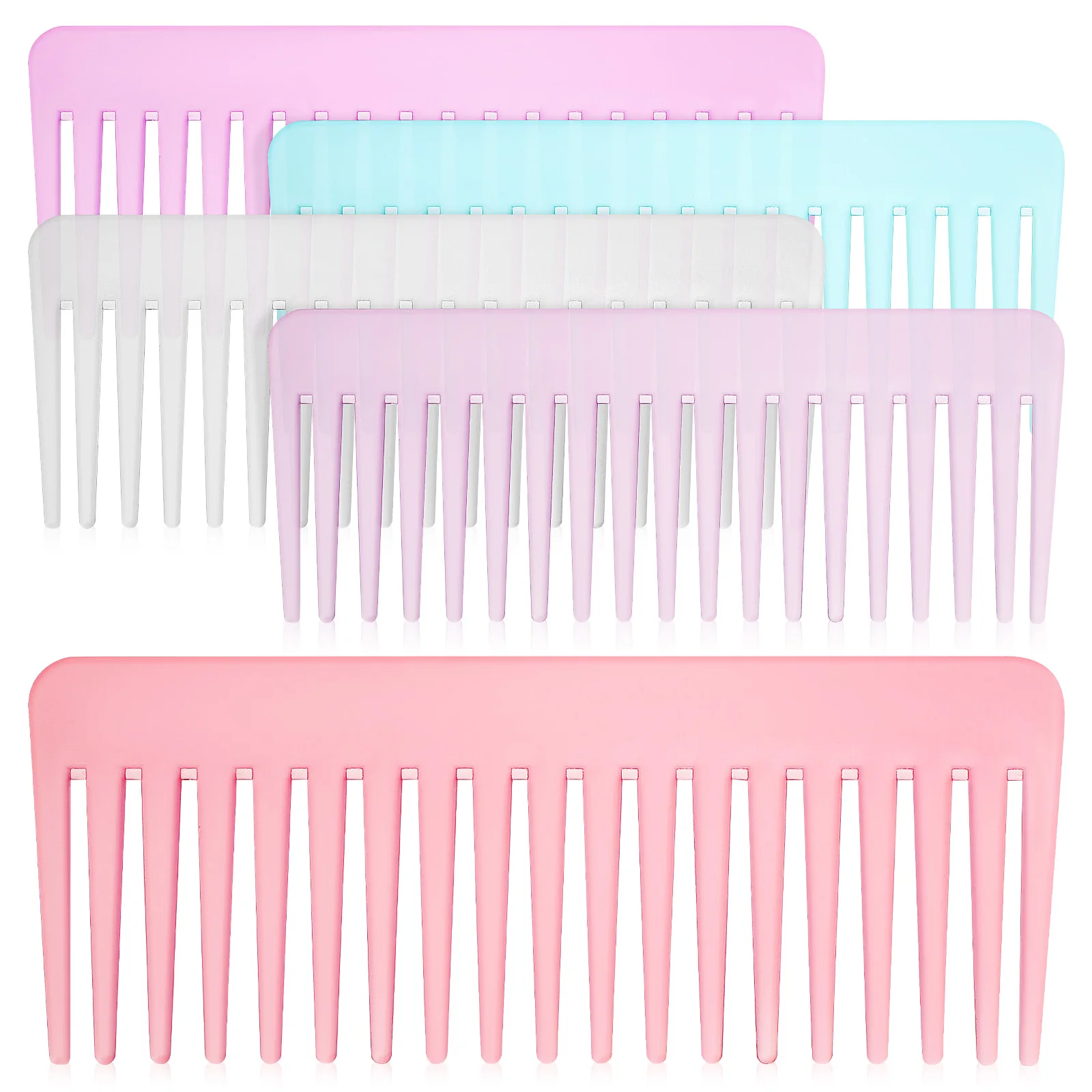 

5pcs Wide Women For Wide Tooth Comb For Curly Women Plastic Curly Wet Styling Comb Detangler Hair Combs Combs Hair Care