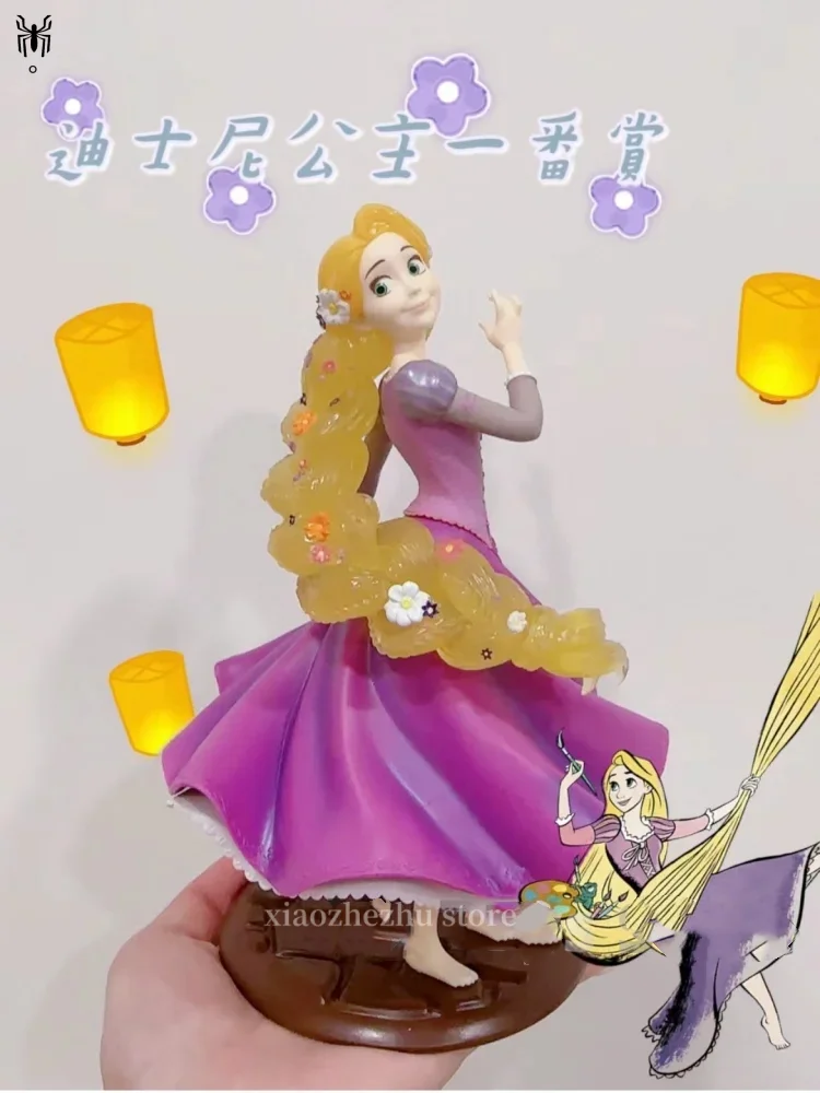 

New Bandai Disney Princess Rapunzel Figure Ichiban Kuji Blooming Melodies Anime Model Collectible Toys Decor Christmas Gift