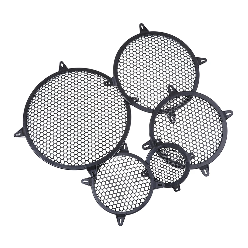 4''/6''/8''/10''/12'' Plastic Car Audio Speaker Sub Woofer Grille Guard Protector Cover Mesh Round Car Subwoofer Speaker Cover