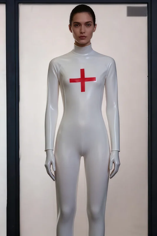 

Латексное резиновое боди, униформа, костюм медсестры, вечерние перчатки на Хэллоуин, облегающий костюм, ручная одежда для маскарада и Хэллоуина