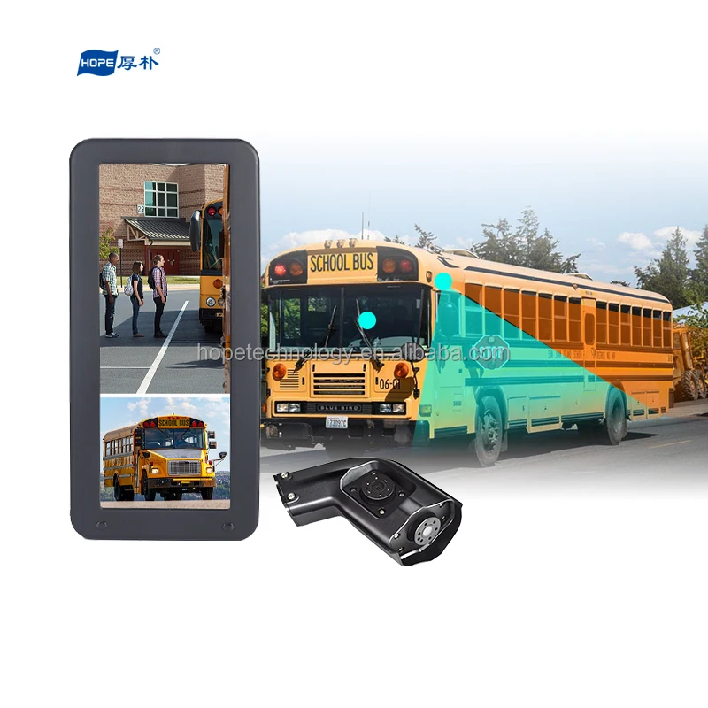 

12.3 Inch IPS Electronic Mirror 2 Channel 720P Camera Waterproof IP68 Truck Bus Side Rear View Blind Spot Car Dash Cam