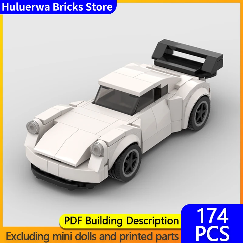 

City Car Model MOC Building Bricks High-Performance Sports Car Modular Technology Children Holiday Gifts Assemble Toys Suit