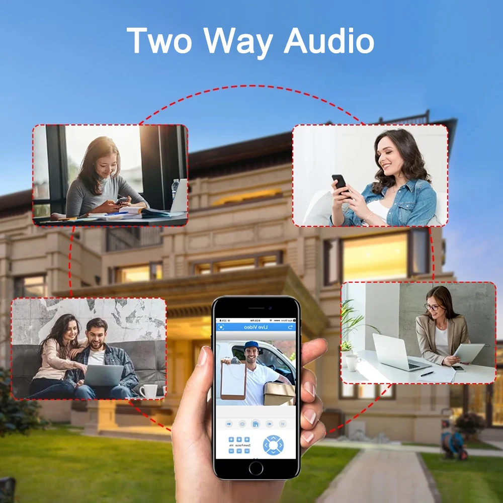 Tuya WIFI PTZ-камера 1080P HD Крытая радионяня Умный дом Беспроводное ночное видение P2P IP-камеры видеонаблюдения